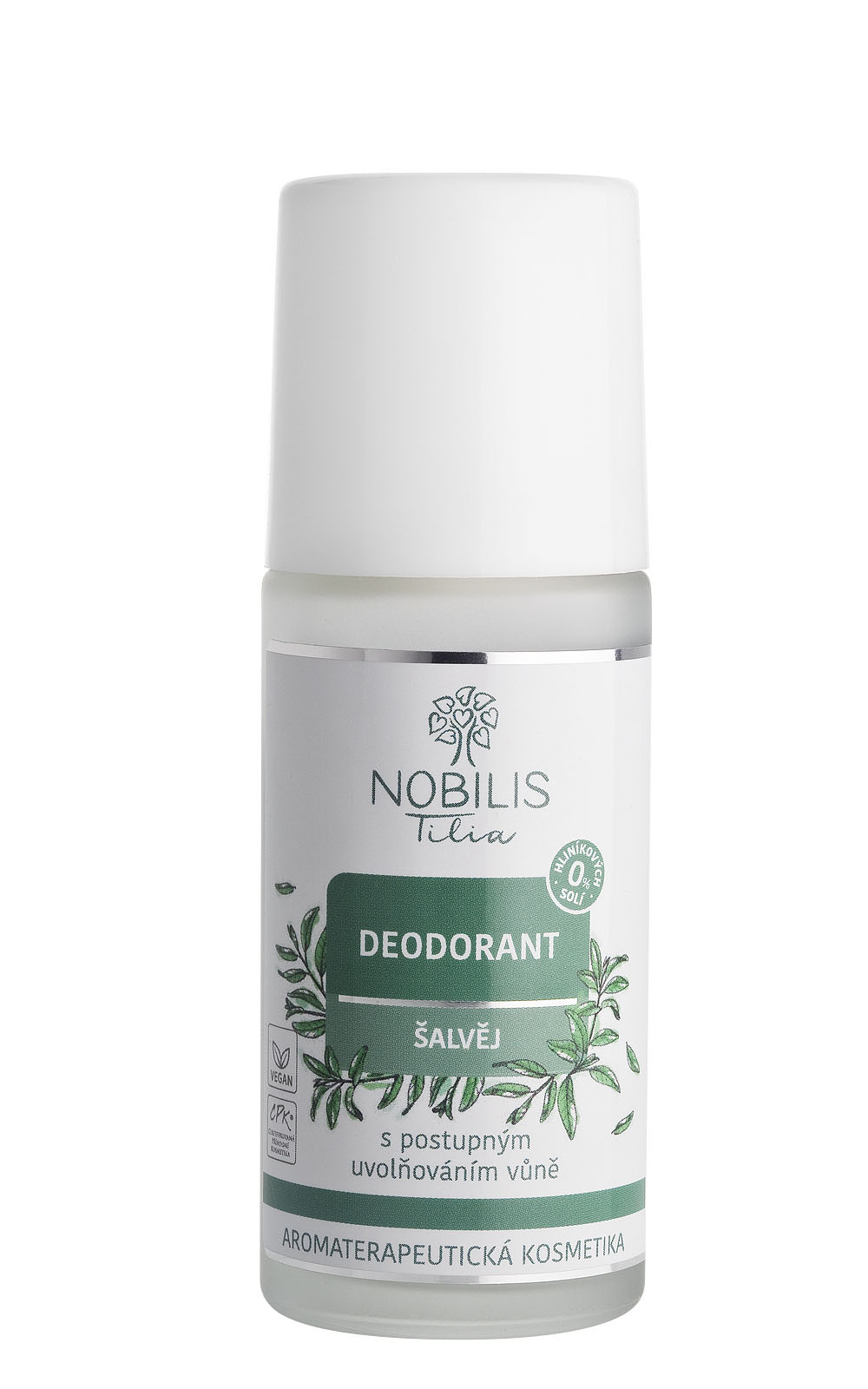 Přírodní deodorant Nobilis Tilia Šalvěj 50 ml – bylinná svěžest bez hliníku