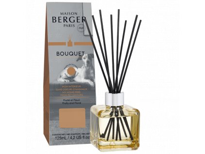 Maison Berger – Vonný difuzér Cube Anti Odours - My Pet s vůní Fruity and Floral, 125ml