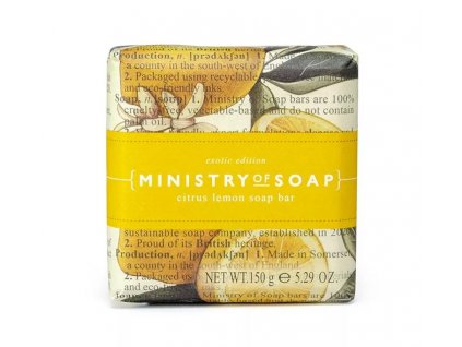 MINISTRY OF SOAP tuhé mýdlo Citron, 150g