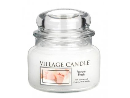 VILLAGE CANDLE vonná svíčka ve skle Powder Fresh, malá