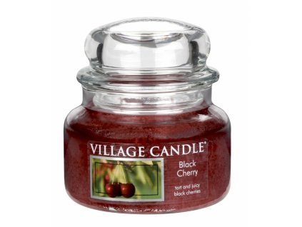 VILLAGE CANDLE vonná svíčka ve skle Black Cherry, malá