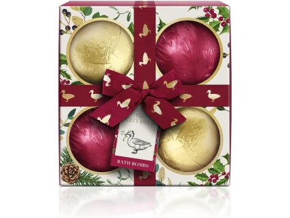 Baylis & Harding – Dárková sada šumivých bomb do koupele Zimní Království, 4ks