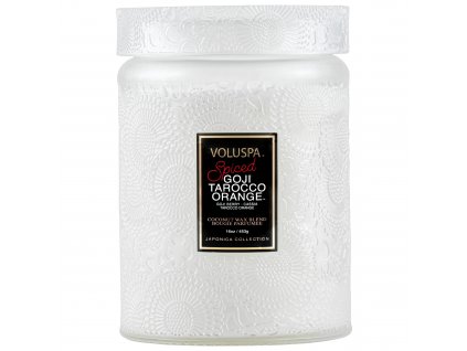Voluspa – Vonná svíčka ve skle Spiced Goji Tarocco Orange, Velká