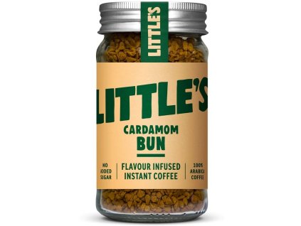 Little’s instantní káva Kardamomový muffin na bílém pozadí