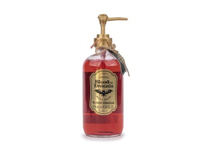 Halloweenské tekuté mýdlo na ruce Krev Draculy, krvavý pomeranč 490 ml