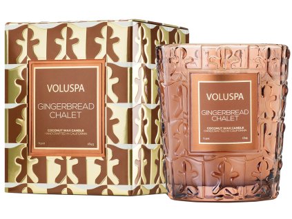 Vonná svíčka Voluspa Gingerbread Chalet Classic v krabičce
