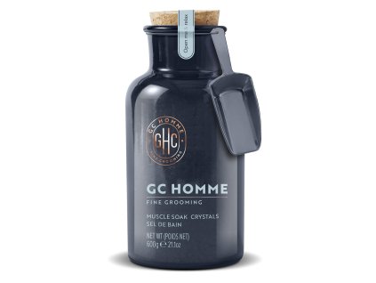 Pánské krystaly do koupele Grace Cole GC Homme ve skleněné dóze s naběračkou