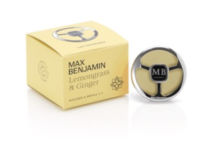 Vůně do auta Max Benjamin Lemongrass & Ginger s držákem a náplní