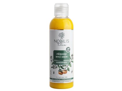Přírodní mycí krém Mandarinka Nobilis Tilia 200 ml s jojobovým olejem