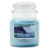 Vonná svíčka Village Candle Rain střední velikost v modré skleněné dóze