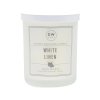 Vonná svíčka DW Home White Linen ve skle, velká – čistá svěží vůně prádla