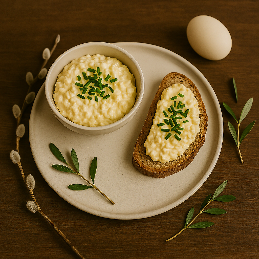 Svieža vajíčková nátierka s pažítkou – rýchly recept na Veľkú noc