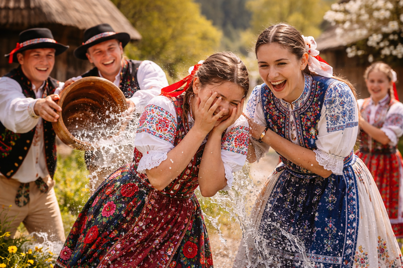 Veľkonočná oblievačka na Slovensku – tradícia s vodou, krojmi a folklórom