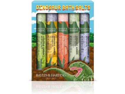 Baylis & Harding – Darčeková sada solí do kúpeľa Dinosaurus, 5ks