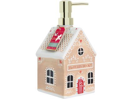 Baylis & Harding – Tekuté mydlo na ruky v keramickej perníkovej chalúpke Zimná Ríša Divov, 650ml