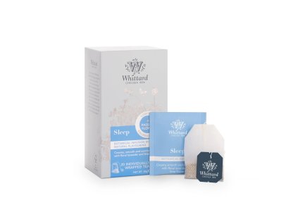 Wellness čaj Whittard Sleep – porciované vrecko a krabička