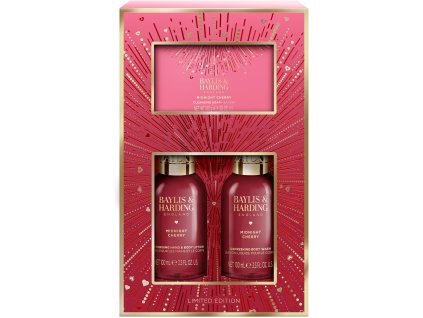 Darčeková sada Baylis & Harding Midnight Cherry v červenom darčekovom balení