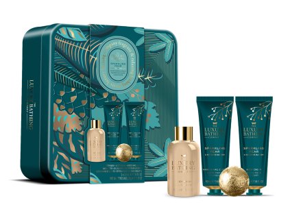 Grace Cole Sparkling Pear & Nectarine Blossom - darčeková sada v plechovej dóze, 4 ks