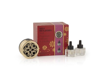 Sada elektrického difuzéra Max Benjamin Vianoce v Laponsku a Zimná horská chata s náplňami