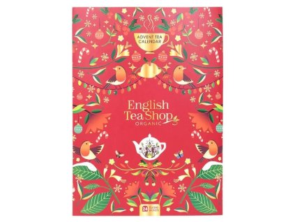 English Tea Shop adventný kalendár s bio čajmi – predná strana balenia