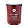 DW Home sviečka Apple Honey Butter v červenom skle s čiernym viečkom