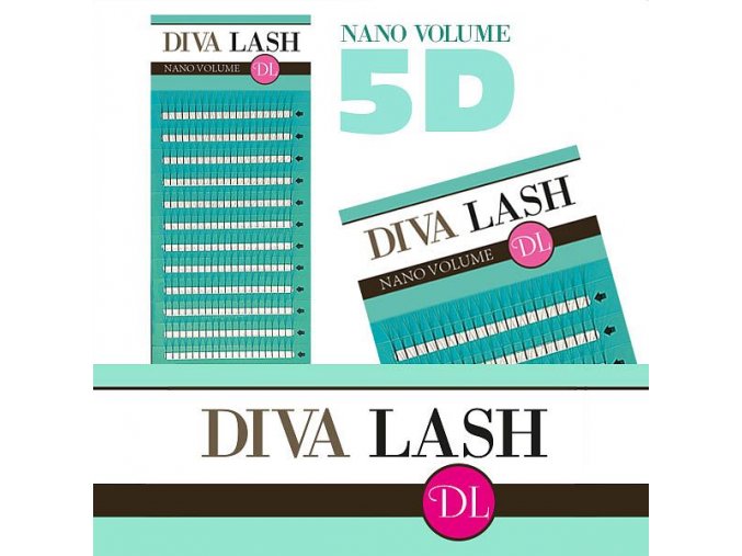 DIVA Nano Volume 5D řasy / C 0,07 (Délka 11mm)