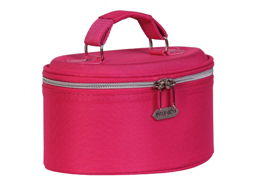 Inter-Vion Kosmetická taška s popruhem (růžová)