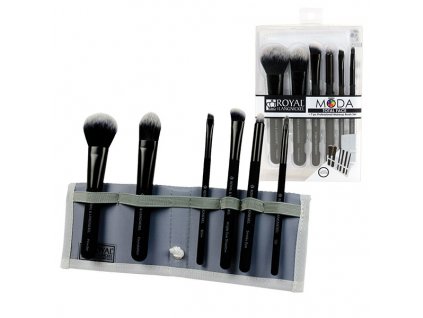MODA TOTAL FACE Sada štětců (6 ks) - Černá - Poškozený obal