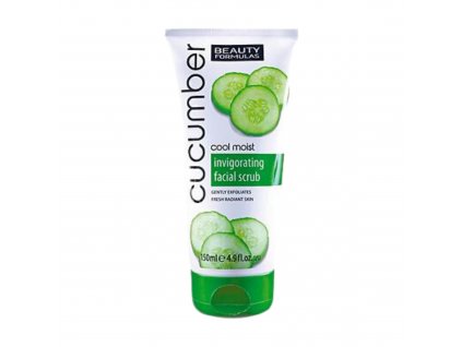 BEAUTY FORMULAS Pleťový scrub s okurkou 150ml