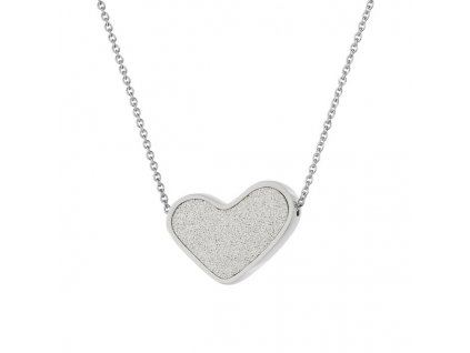 SCENTO Parfémový náhrdelník ve tvaru srdce (Stříbrný)