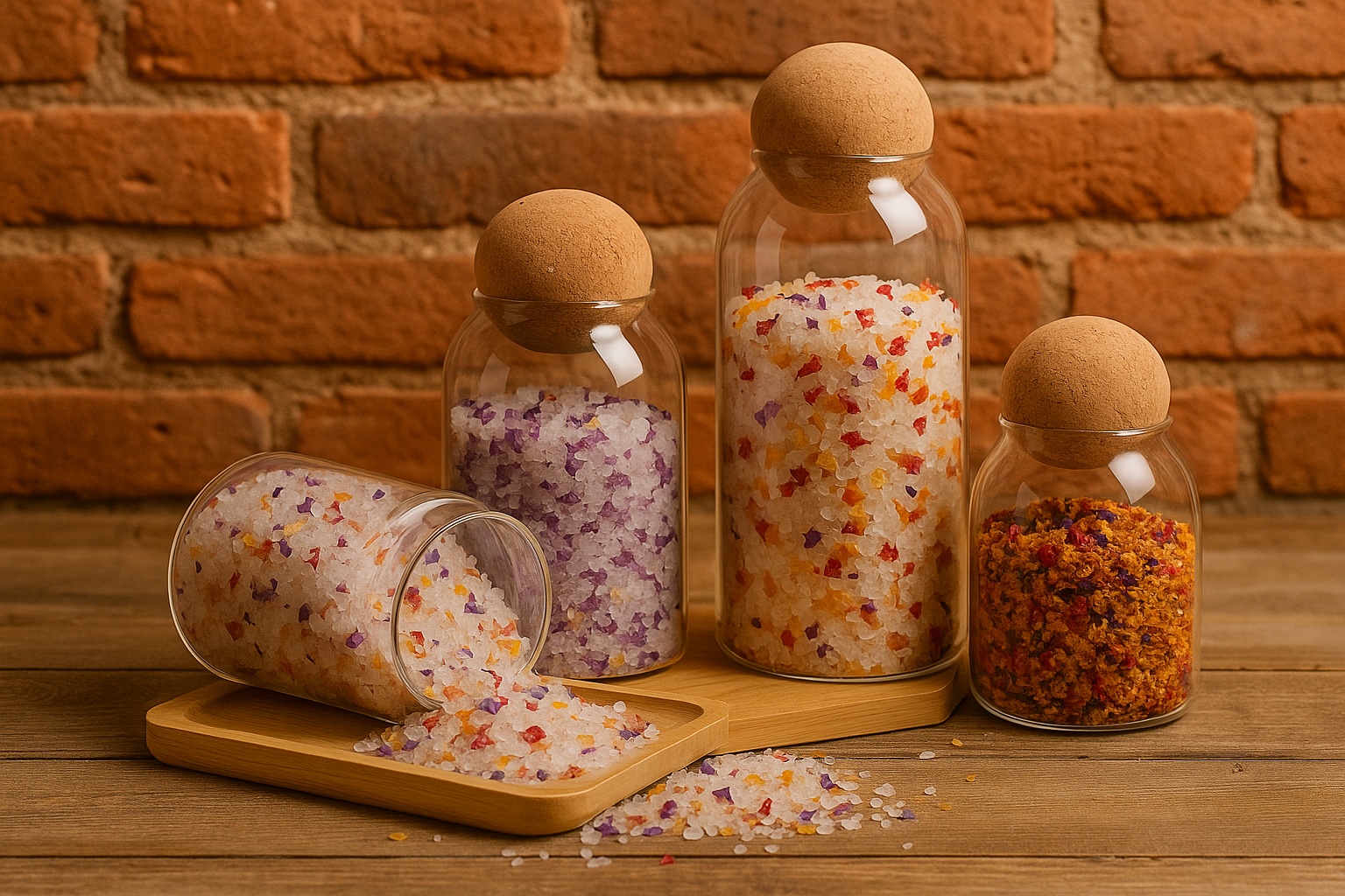 Designové skla – když se koupelová sůl stává estetickým doplňkem