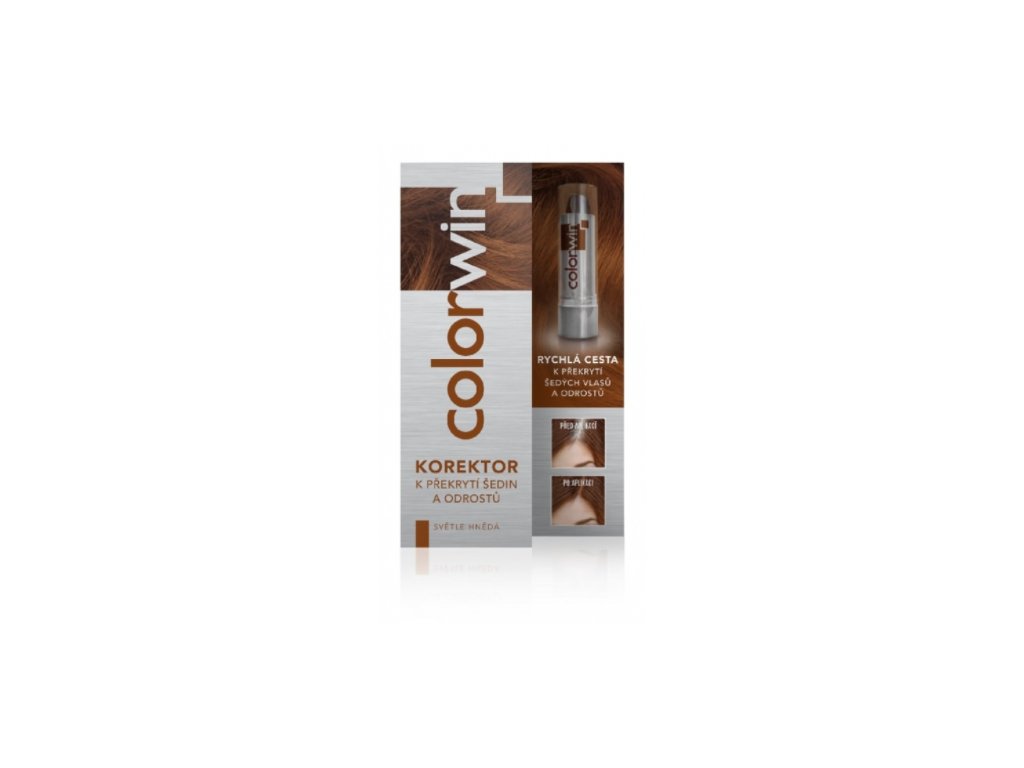 Colorwin korektor na krytí šedin 4,6g Světle hnědá