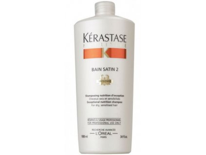 Kérastase Nutritive Bain Satin 2 Irisome - šampon 1000 ml + Dávkovací pumpa zdarma