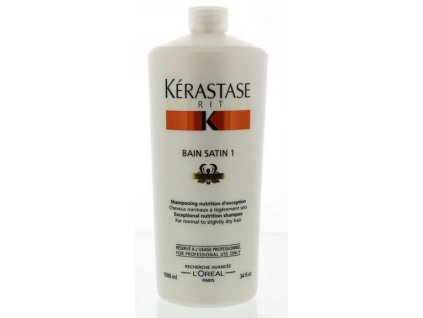 Kérastase Nutritive Bain Satin 1 Irisome 1000 ml + Dávkovací pumpa zdarma