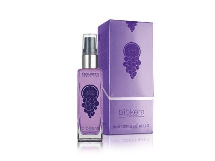 Salerm Biokera Grapeology hroznový olej 60 ml  + Balzám na rty Salerm Beauty line