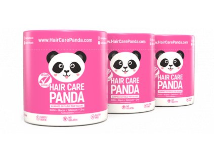 Hair Care Panda Vegan Gummies - vitamíny na vlasy 3 x 60 ks
