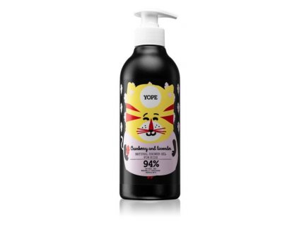 Yope shower gel for kids cranberry lavender 400ml