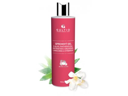 SPRCHOVÝ GEL s aloe, panthenolem, extraktem z orchidee, lanolínem a stříbrem 250 ml