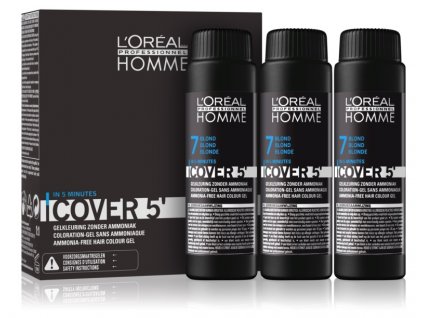 L'Oréal Homme Cover 5 7 střední blond 3 x 50 ml