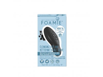 foamie cleansing face bar too coal to be true normal to combination skin