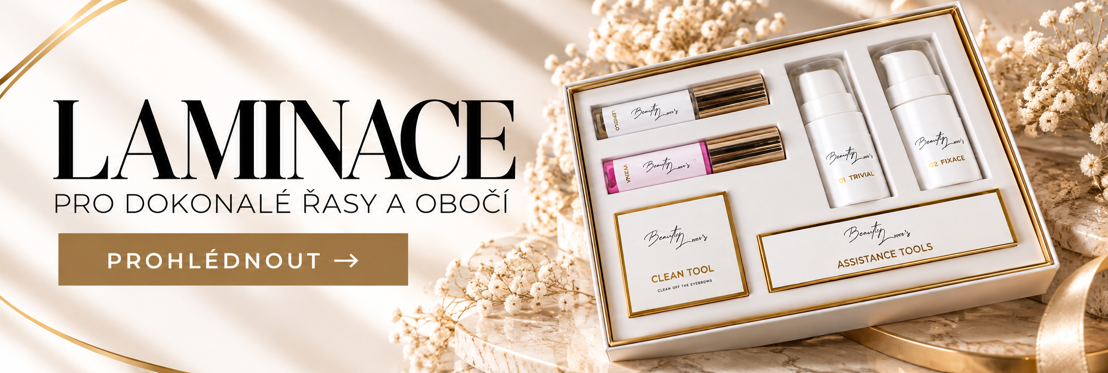 Laminace řas a obočí BeautyLovers