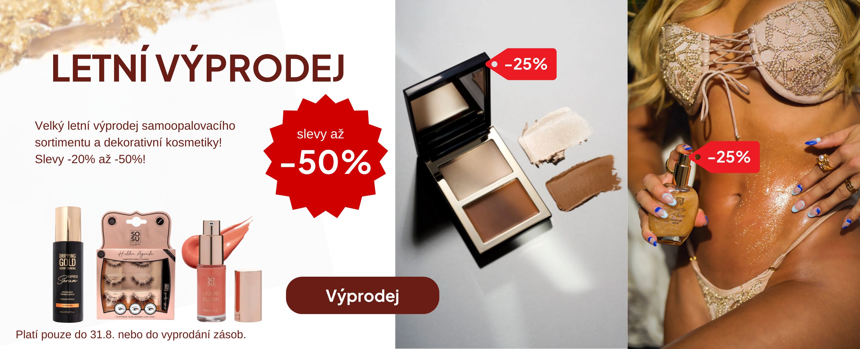 Letní výprodej slevy až -50%