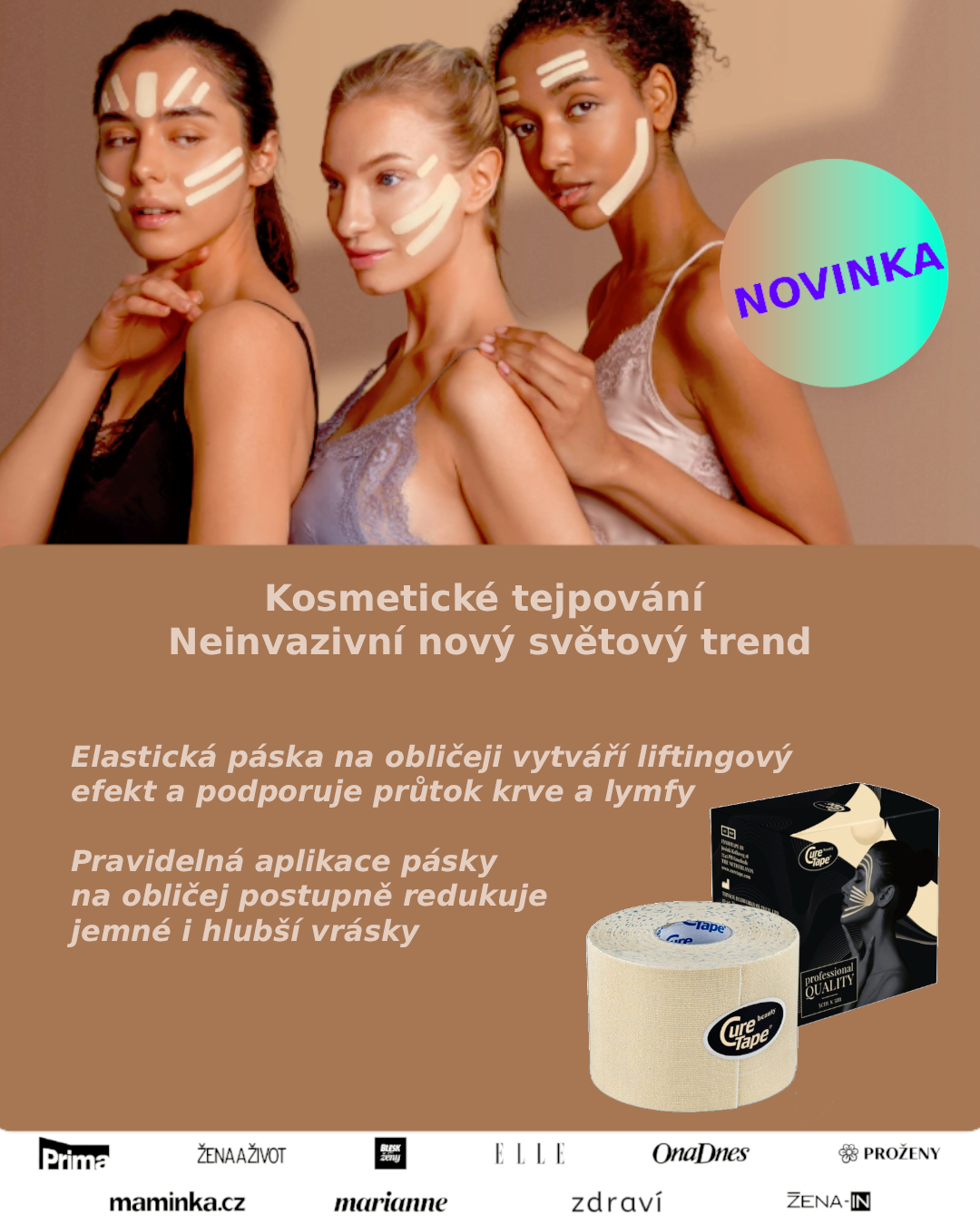 CuraTape kosmetické tejpy