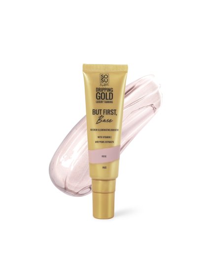 Dripping Gold But first, Base Illuminating Booster Rose – Beauty Manifesto