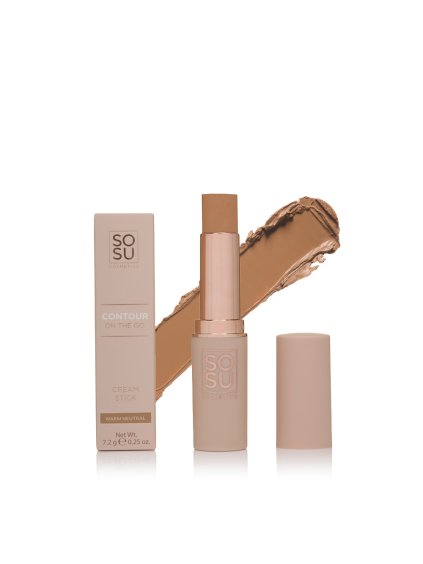SOSU Cosmetics Contour On The Go Cream Stick Warm Neutral, konturovací tyčinka - Beauty Manifesto