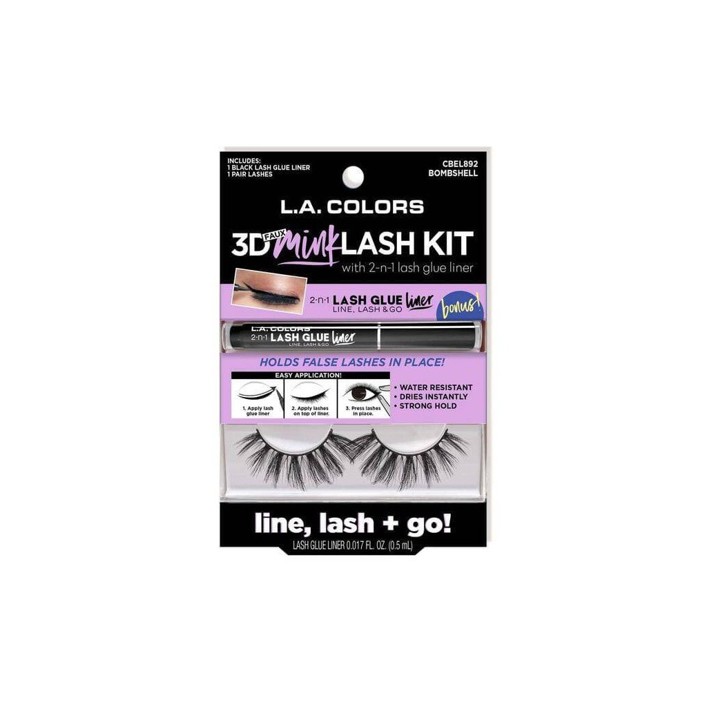 LAColorsBombshell3DFauxMinkLashKit