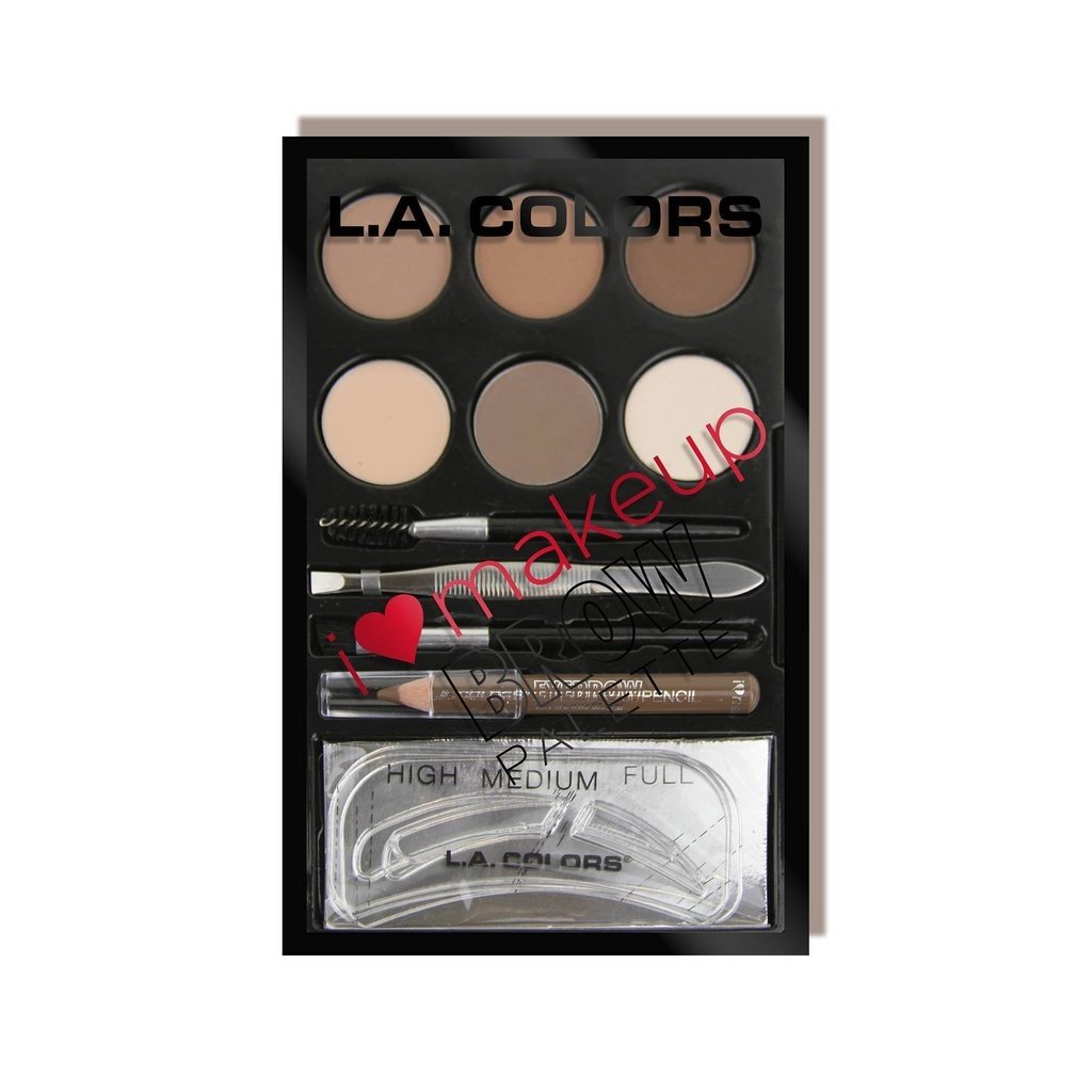 L.A. Colors I Heart Makeup Brow Palette 7 g