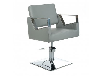Kadeřnická židle Arturo BR-3936A  - světle šedá