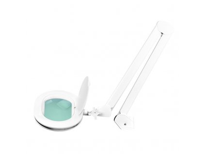 Lampa s lupou stolní ELEGANTE 6028 60 LED SMD 5D s regulací intenzity světla - bílá