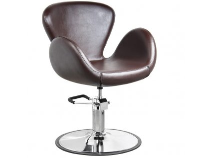 Kadeřnické křeslo GABBIANO AMSTERDAM hnědé